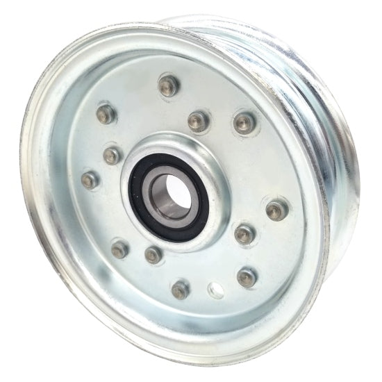 Flat Idler Pulley - 4'' Flat Dia. - 5/8'' Bore - Steel