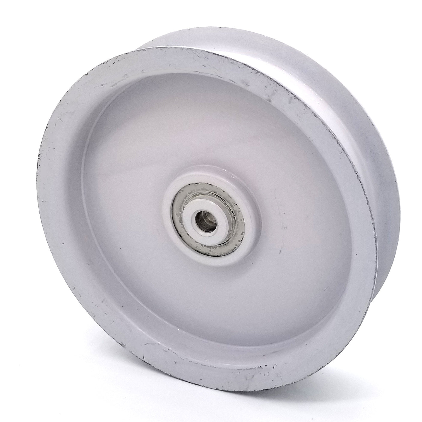 Flat Idler Pulley - 5'' Flat Dia. - 3/8'' Bore - Steel