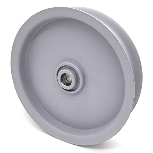 Phoenix Mfg. Flat Idler Pulley - 6'' Flat Dia. - 5/8'' Bore - Steel
