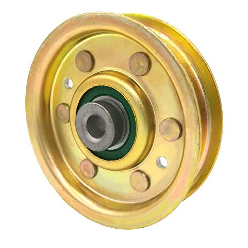 Phoenix Mfg. 3 Inch Flat Dia Flat Idler Pulley Replacement for Bobcat Jacobsen 2228016