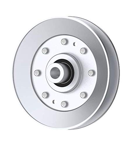 Phoenix Mfg. 5 Inch Dia 1/2 Inch Bore Steel V-Groove Idler Pulley Replacement for Briggs and Stratton Ferris 5021097