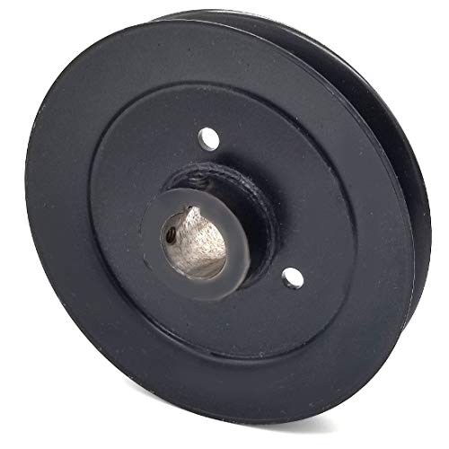 Phoenix Mfg. 6-1/3 Inch Dia 1 Inch Bore Steel V-Groove Drive Pulley Replacement for Briggs and Stratton Ferris 5101166