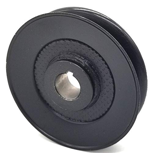 Phoenix Mfg. 4 Inch Dia 3/4 Inch Bore Steel V-Groove Drive Pulley Replacement for Hustler 602663