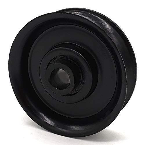 Phoenix Mfg. 2-1/4 Inch Dia 3/8 Inch Bore Steel Rope Idler Pulley