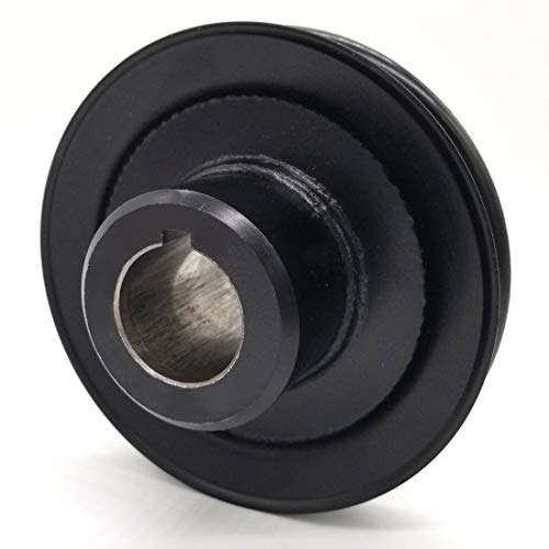 Phoenix Mfg. 4-1/2 Inch Dia 1 1/8 Inch Bore Steel V-Groove Drive Pulley Replacement for Hustler 603255
