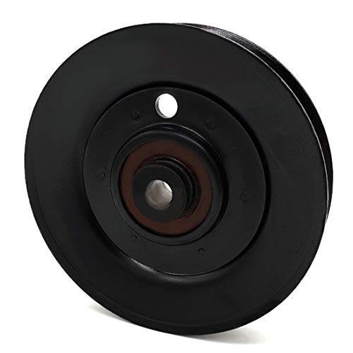 Phoenix Mfg. 4-1/4 Inch Dia 3/8 Inch Bore Steel V-Groove Idler Pulley Replacement for Exmark Toro 92-7099