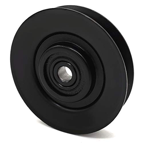 Phoenix Mfg. 3 Inch Dia 3/8 Inch Bore Steel V-Groove Idler Pulley Replacement for Exmark 92-7102 Toro 92-7102