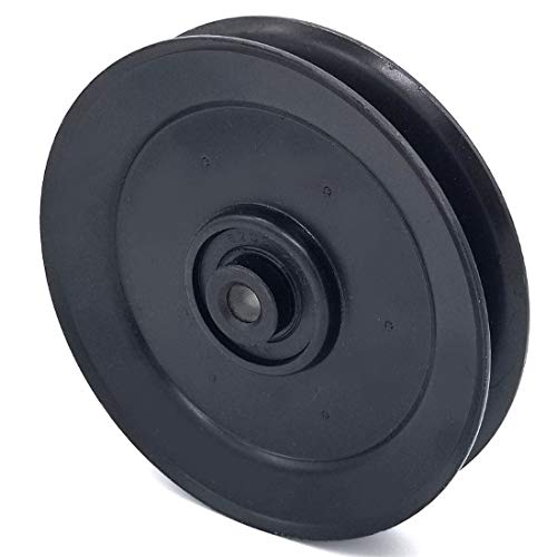 Phoenix Mfg. 5 Inch Dia 3/8 Inch Bore Steel V-Groove Idler Pulley Replacement for Bobcat 83-034 Exmark Toro 100-0015 Jacobsen 83-034