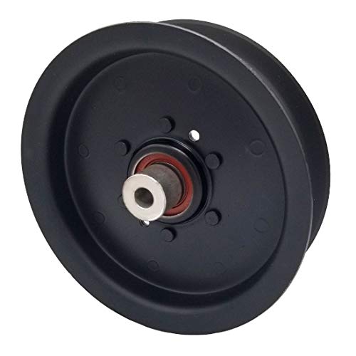 Phoenix Mfg. 5 Inch Flat Dia Flat Idler Pulley Replacement for John Deere Great Dane Ariens D18032 Briggs and Stratton Ferris 7034422