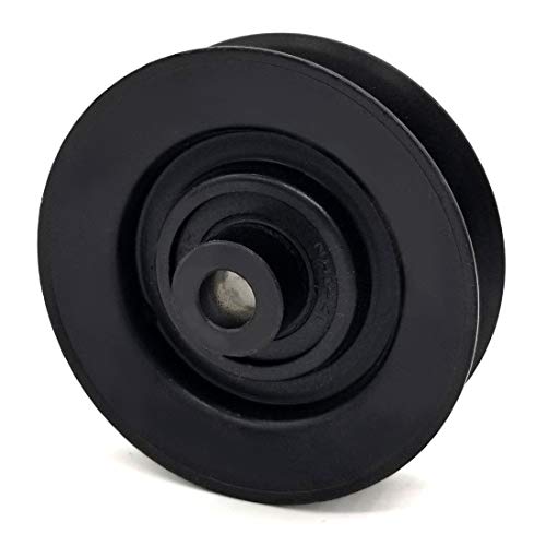 Phoenix Mfg. 3 Inch Dia 3/8 Inch Bore Steel V-Groove Idler Pulley Replacement for DR Power Generac 256571 Lacrosse 1105P001 Toro LS0102