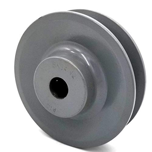 Phoenix Mfg. V-Groove Drive Pulley, 3.55'' Diameter, 1/2" Bore, Cast Iron