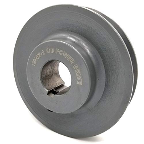 Phoenix Mfg. V-Groove Drive Pulley - 4.5'' Dia. - 1 1/8'' Bore - Cast Iron