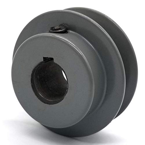 Phoenix Mfg. V-Groove Drive Pulley, 2.2'' Diameter, 5/8" Bore, Cast Iron
