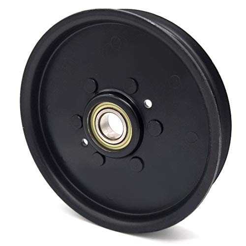 Phoenix Mfg. 5 Inch Flat Dia Flat Idler Pulley Replacement for John Deere 106627 AM106627