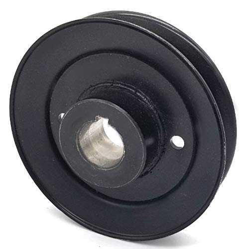 Phoenix Mfg. 5 Inch Dia 1 Inch Bore Steel V-Groove Drive Pulley Replacement for Hustler 602842