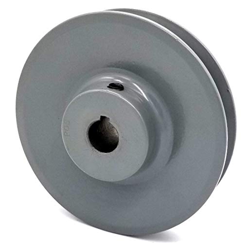 Phoenix Mfg. V-Groove Drive Pulley - 4.5'' Dia. - 5/8'' Bore - Cast Iron