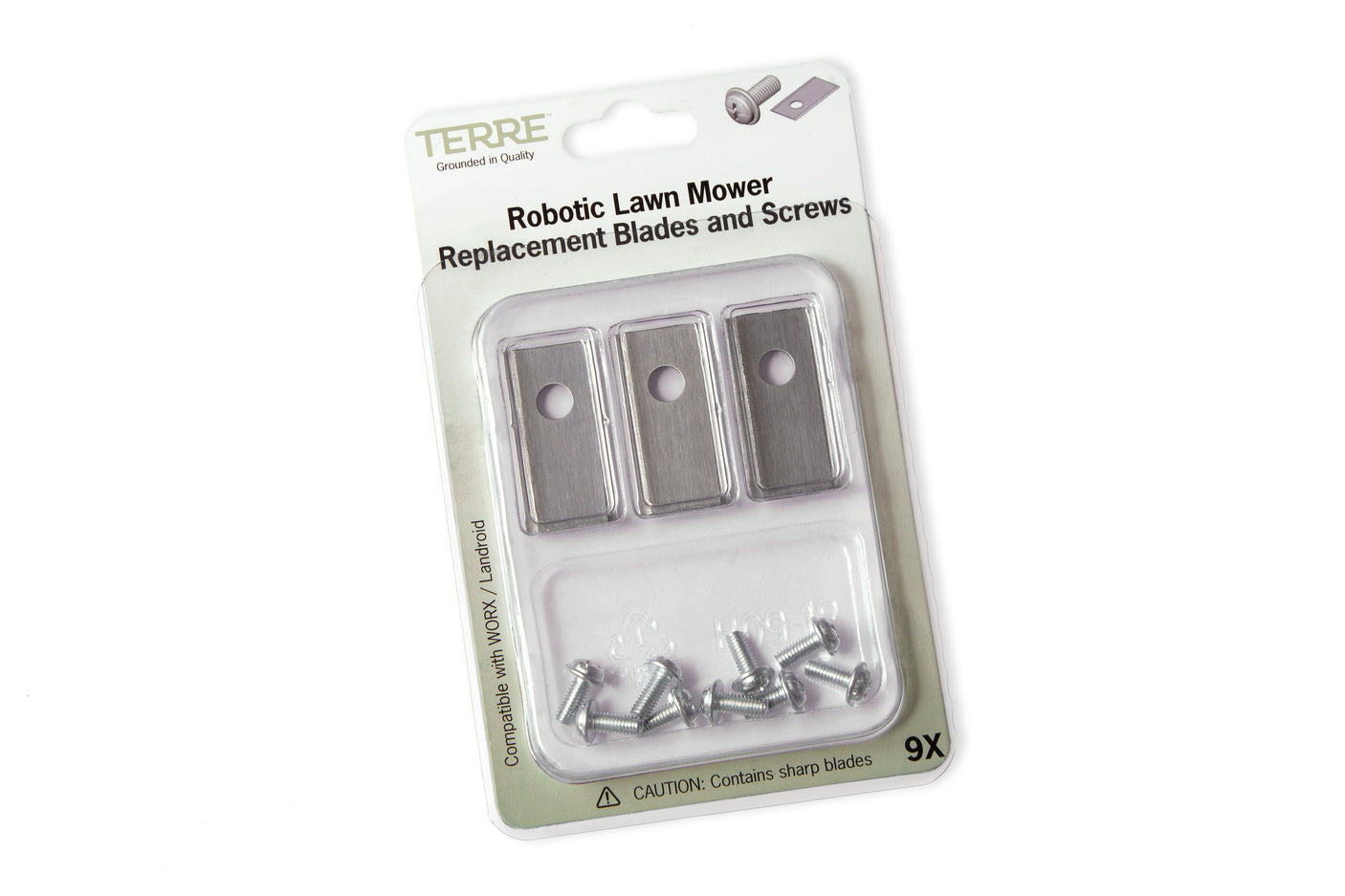 Robotic Lawn Mower Blades • Worx Landroid Series • 9-Pack