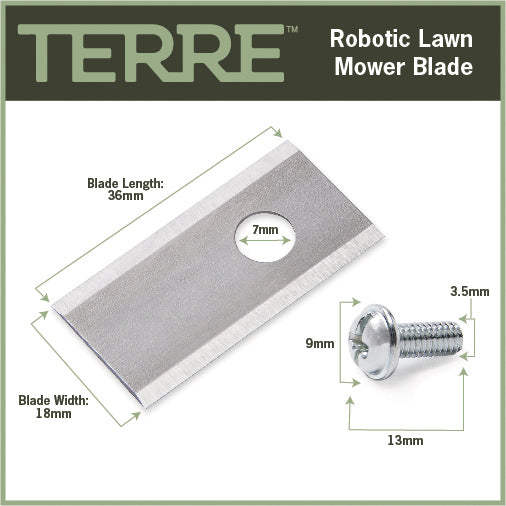 Robotic Lawn Mower Blades • Worx Landroid Series • 9-Pack