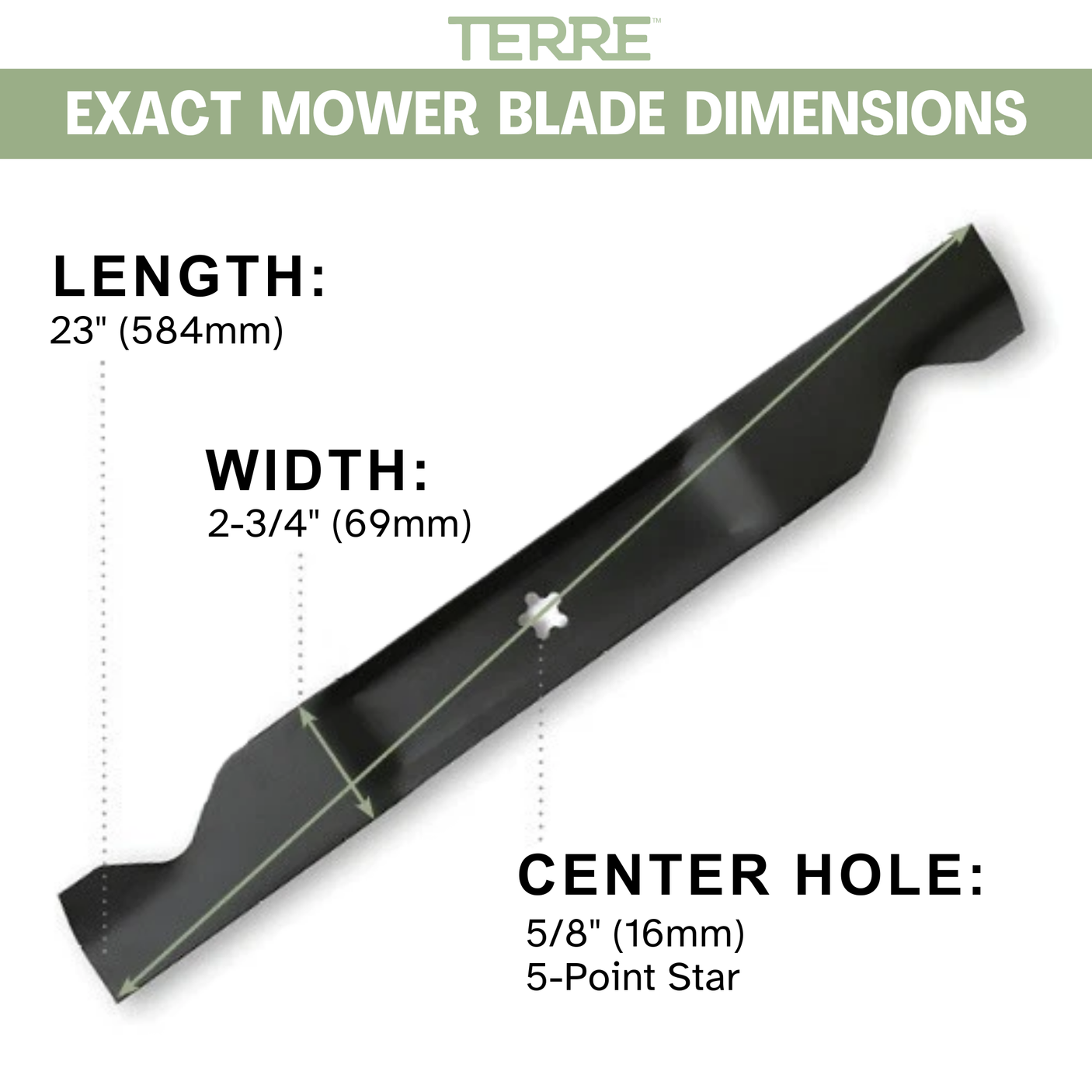 46" High Lift Lawn Mower Blades 2-Pack – Fits Craftsman, Husqvarna & Poulan – Replaces 405380