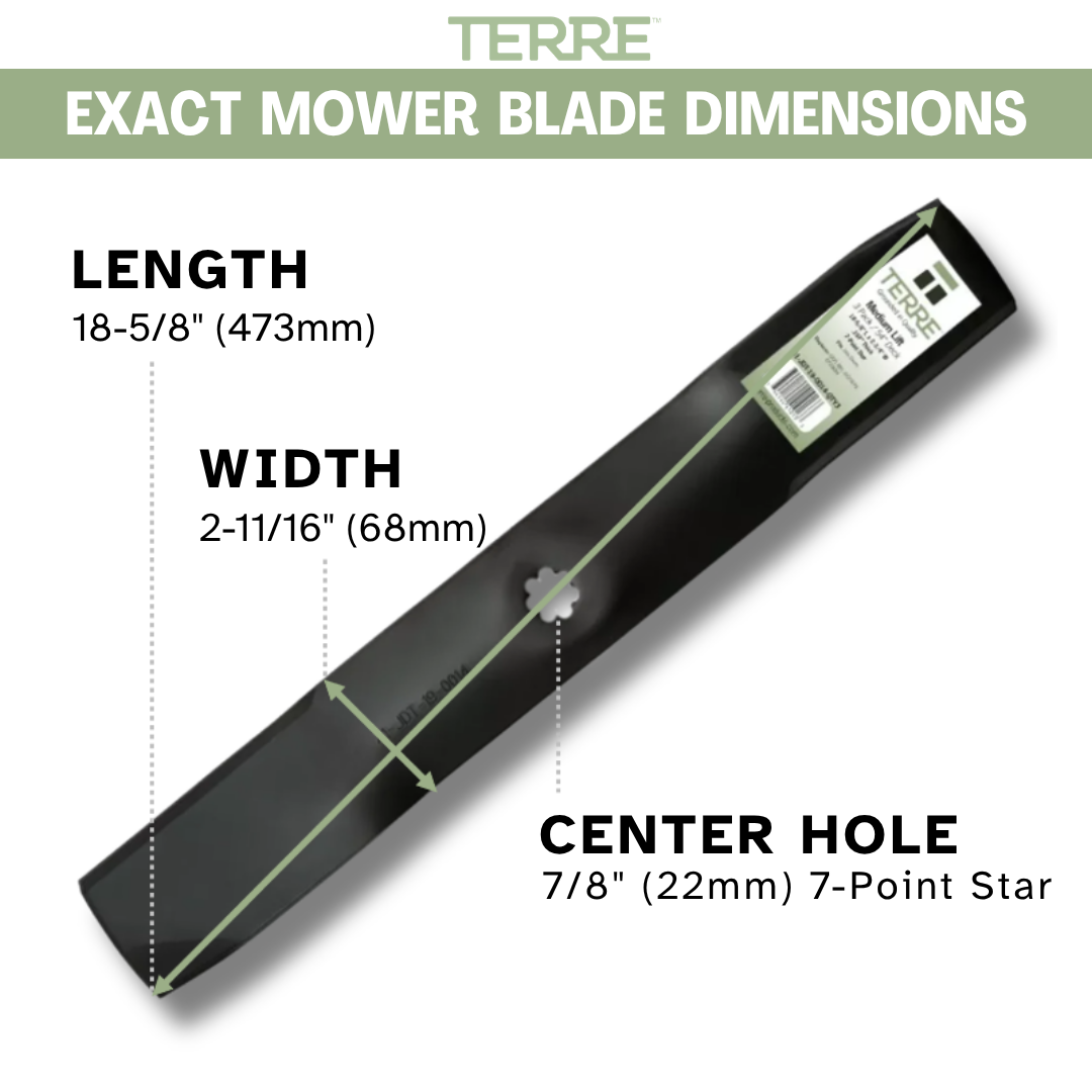 54" Medium Lift Lawn Mower Blades 3-Pack β Fits John Deere D170, E180 & LA175 β Replaces GY20679