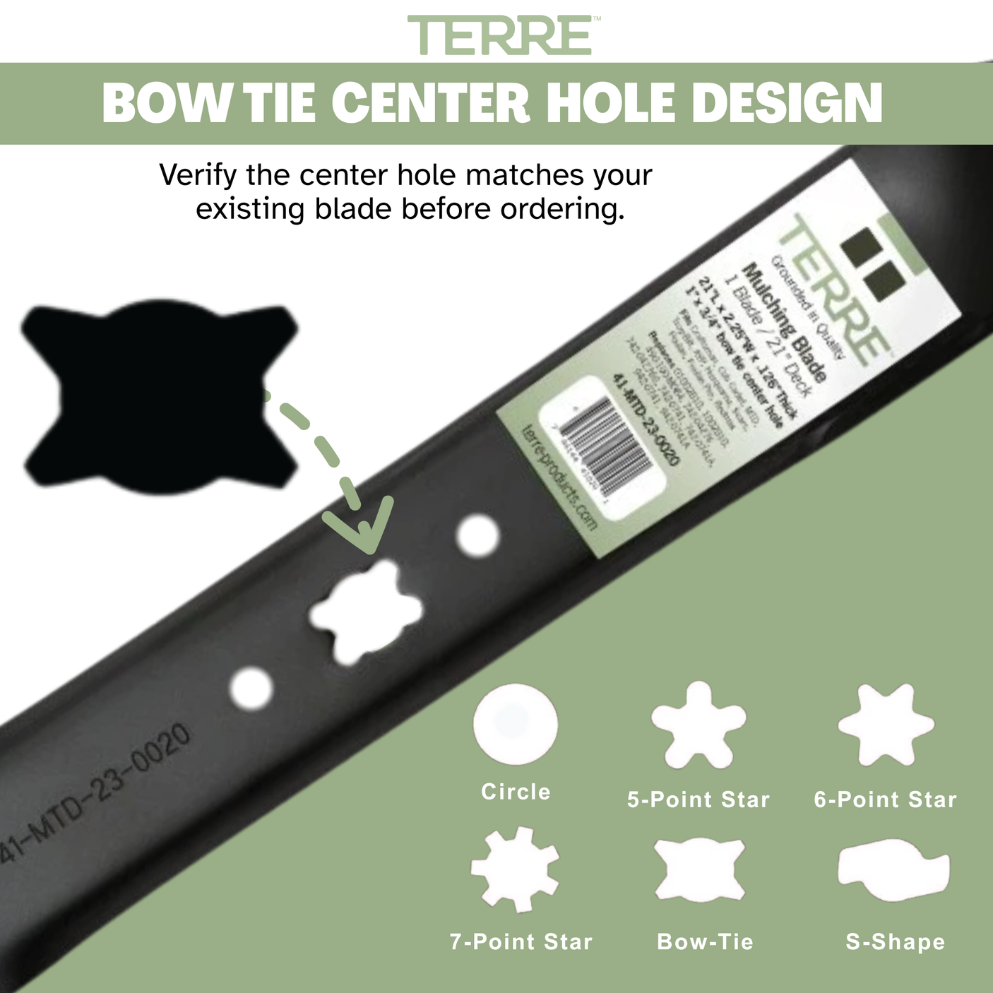 21" Mulching Lawn Mower Blades 4-Pack – Fits Cub Cadet, Troy-Bilt & MTD – Replaces 942-0741