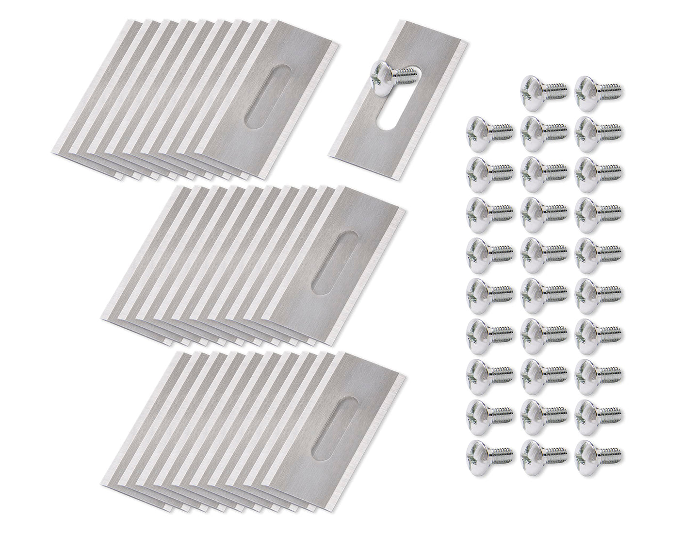 Terre Products, 30 Pack, Robotic Lawn Mower Replacement Blades, Compatible with Husqvarna Automower, Gardena Sileno, McCulloch ROB S Series, and More