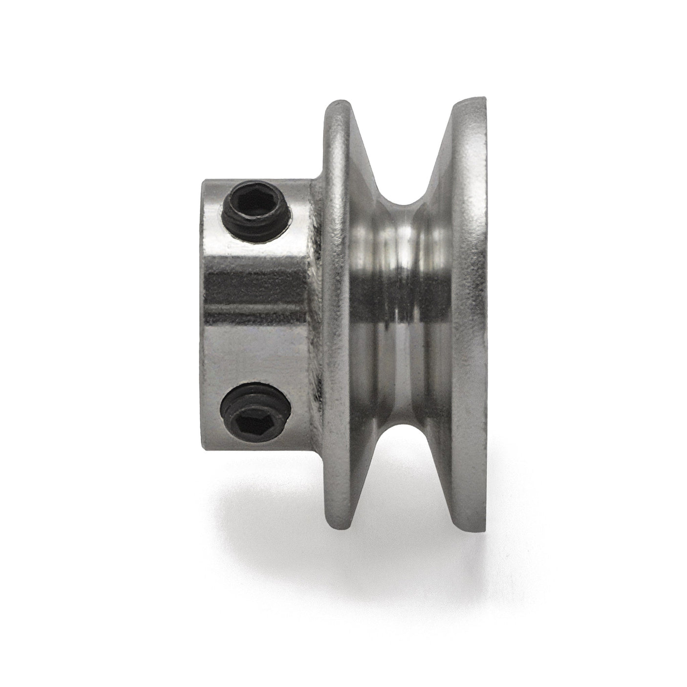 Terre 120058 V-groove drive pulley, side profile showing belt groove