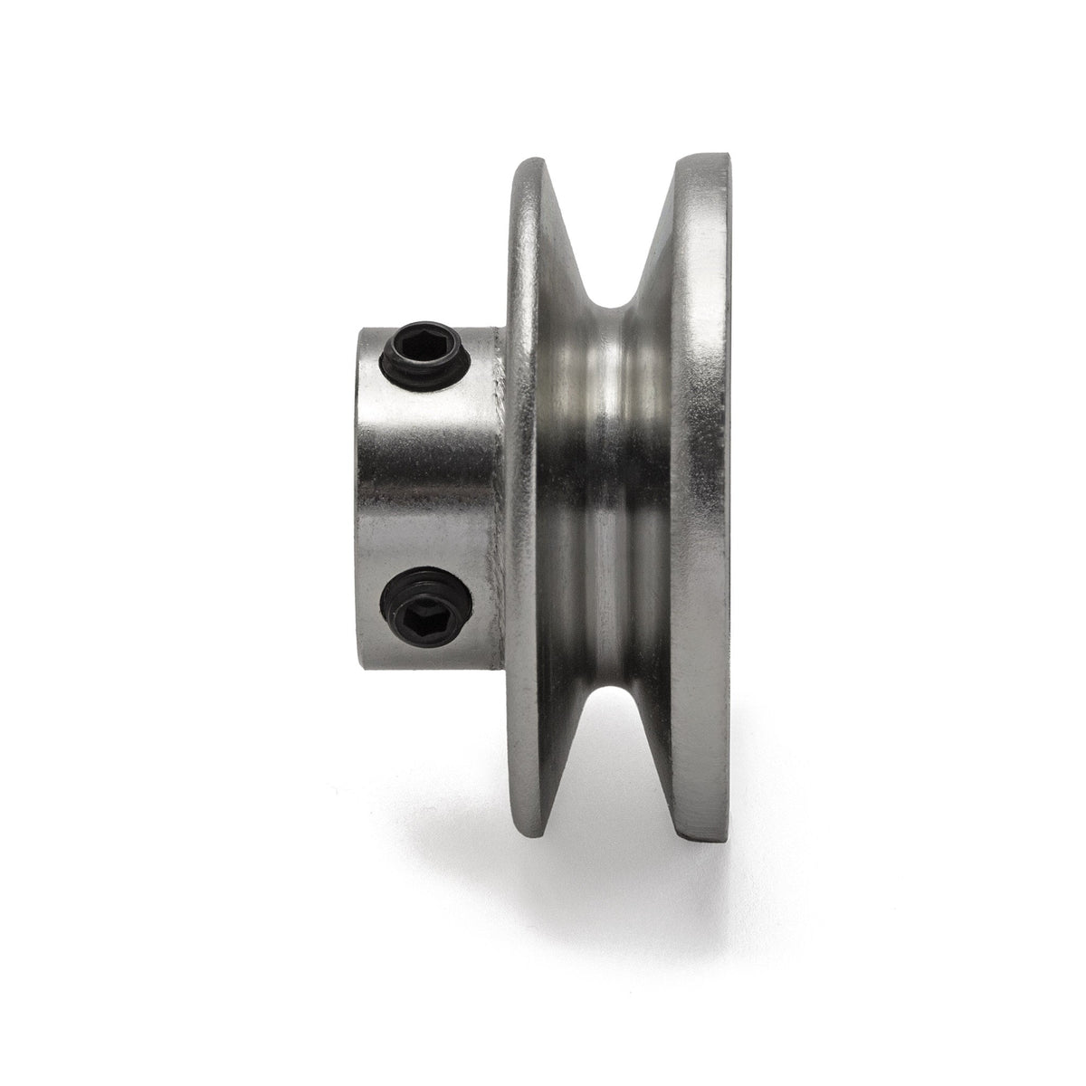 Terre 125058 V-groove drive pulley, side profile showing belt groove