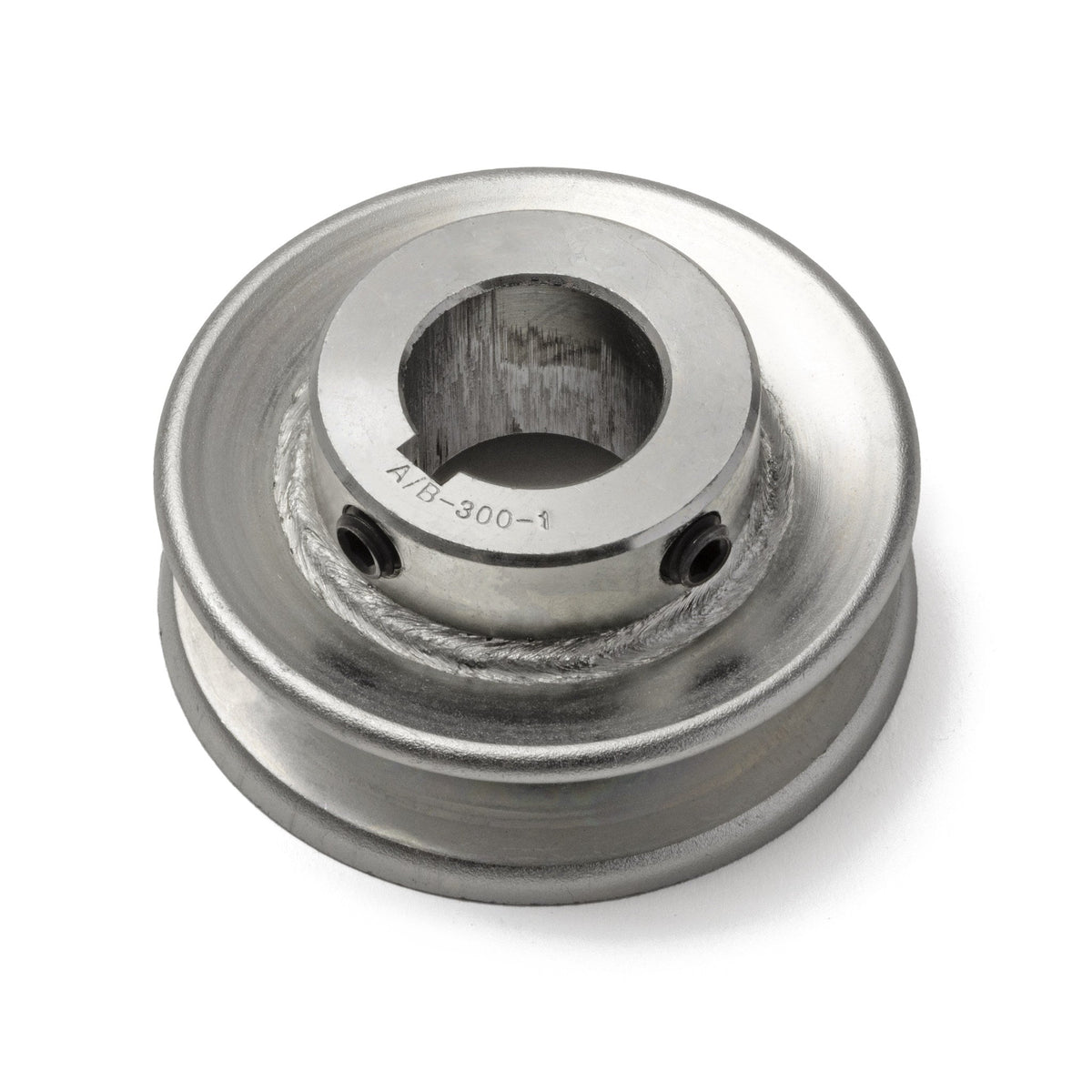 Terre 230010 V-groove drive pulley, angled top view