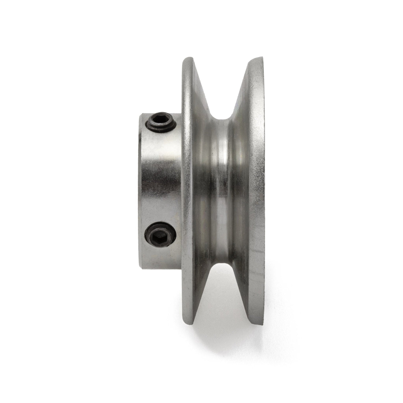 Terre 230010 V-groove drive pulley, side profile showing belt groove