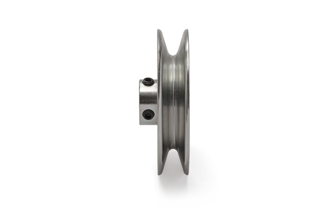 TERRE 240058 V Groove Drive Pulley, Side View, 4 Inch Outside Diameter, 5/8 Inch Bore, Steel