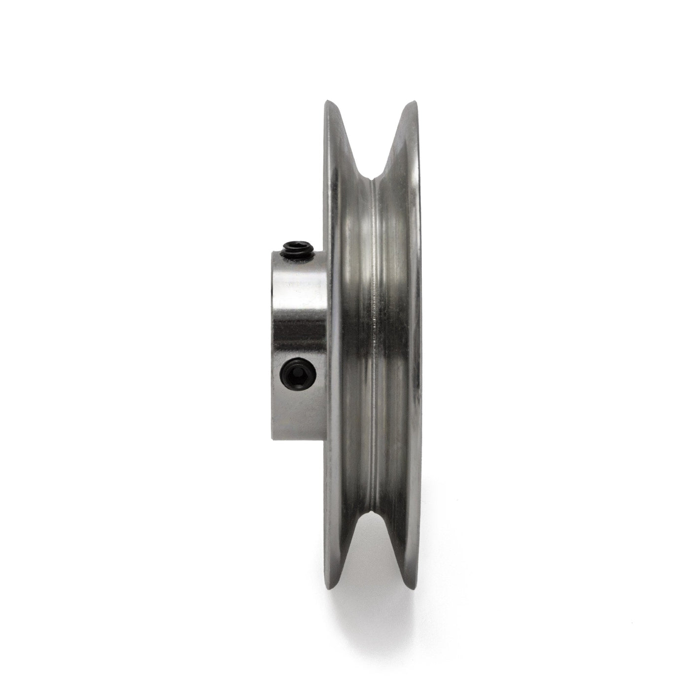 Terre 245010 V-groove drive pulley, side profile showing belt groove