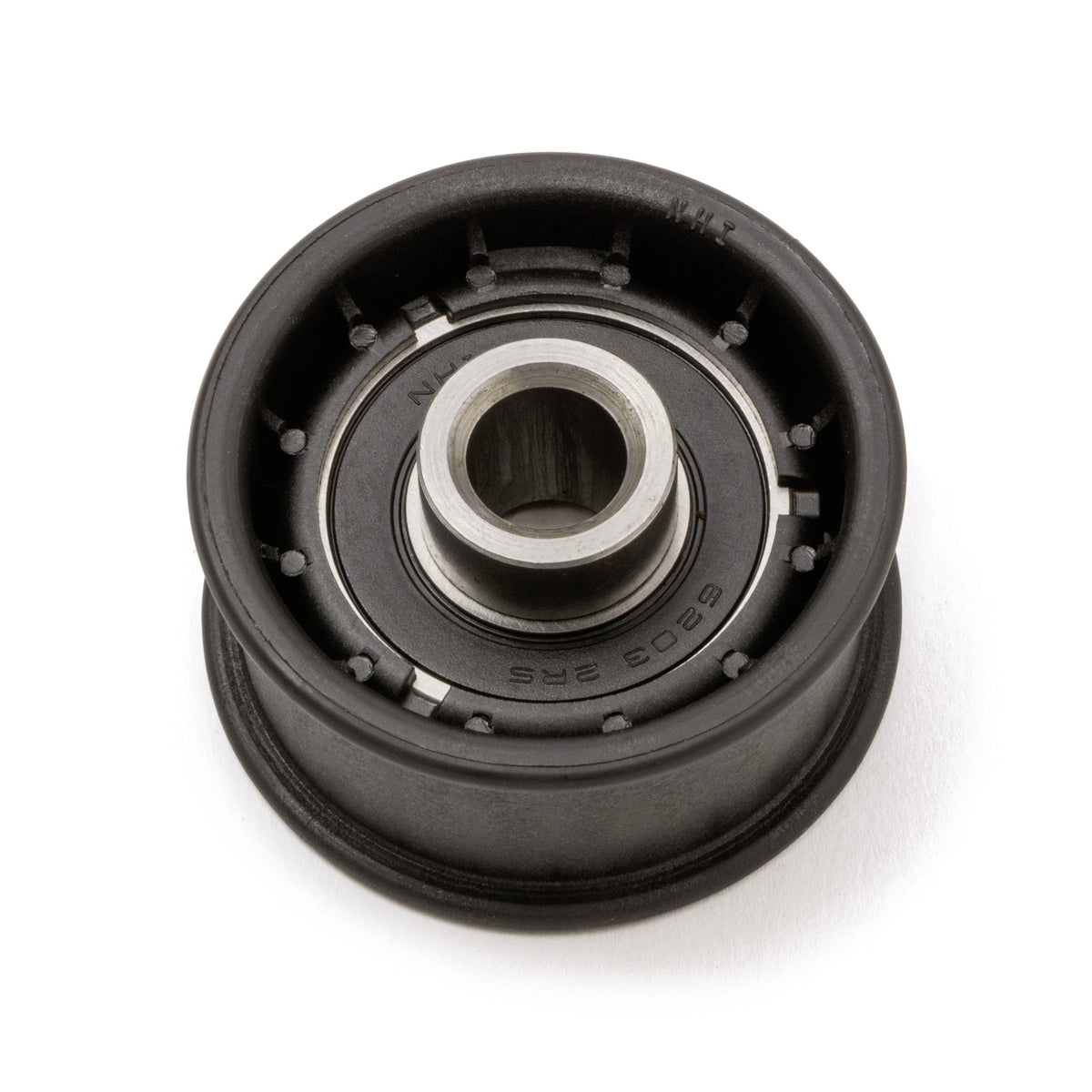 TERRE 2-inch flat idler pulley with 1/2-inch bore, SKU 342202, rear view