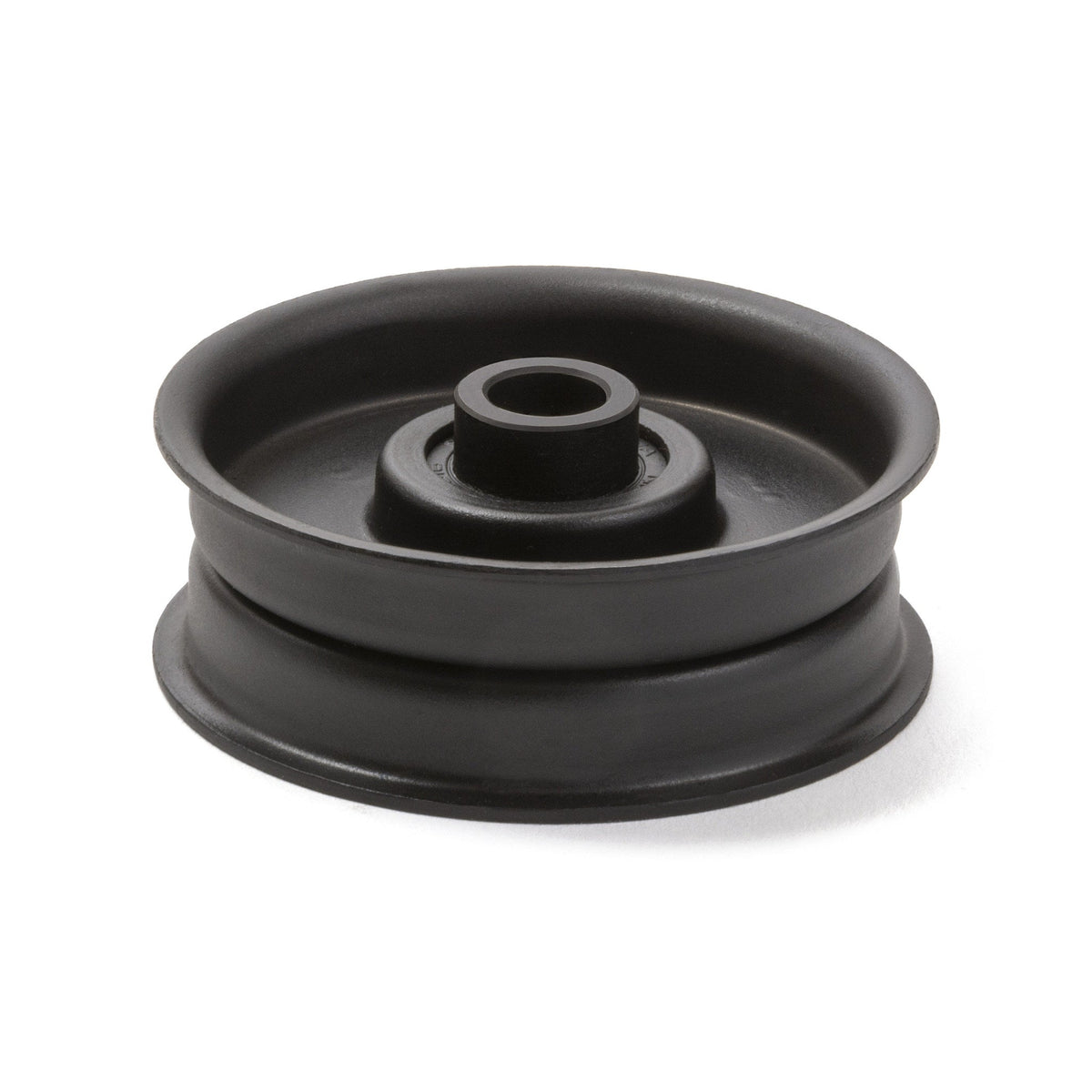 TERRE flat idler pulley, SKU 391220, front and side view