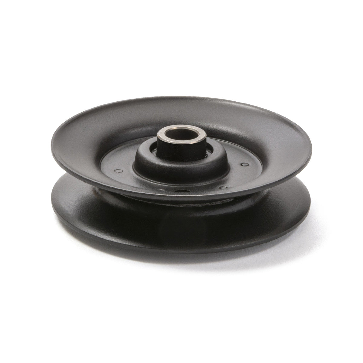 TERRE flat idler pulley, SKU 395303, front and side view
