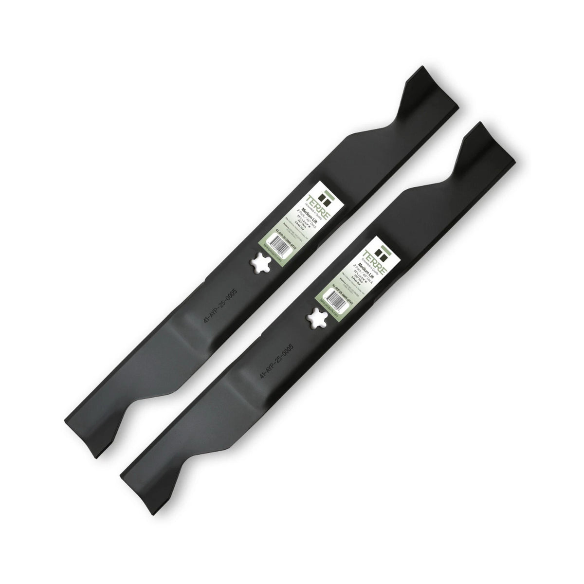 TERRE 46-inch high-lift mower blades 2-pack - hero product view
