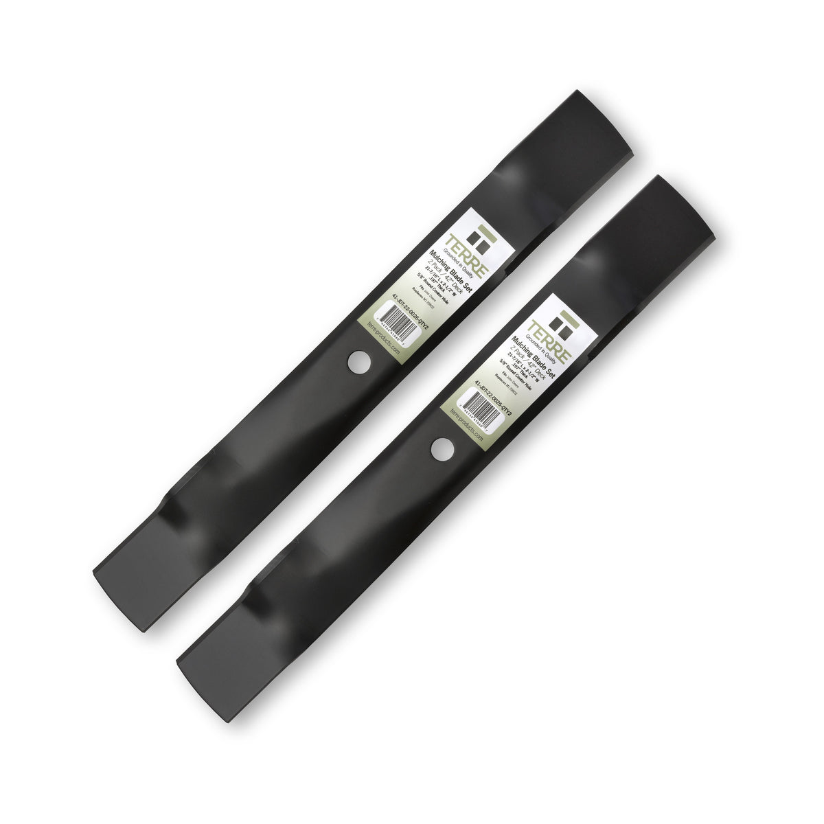 TERRE 42-inch mulching mower blades 2-pack - hero product view