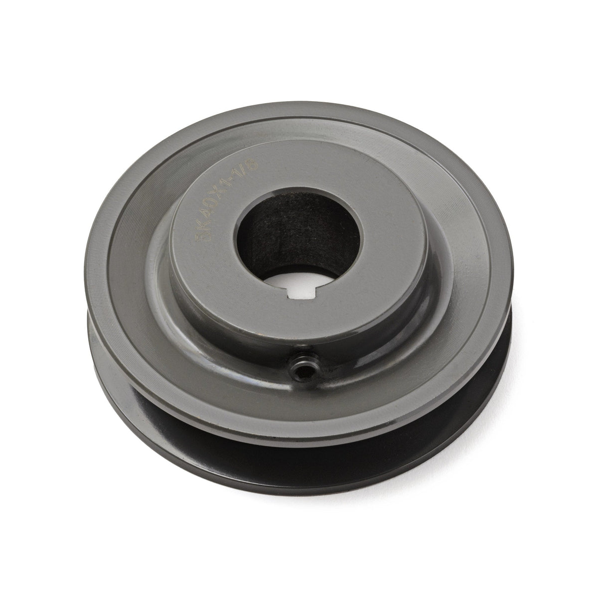 Terre 6240018 V-groove drive pulley, angled top view