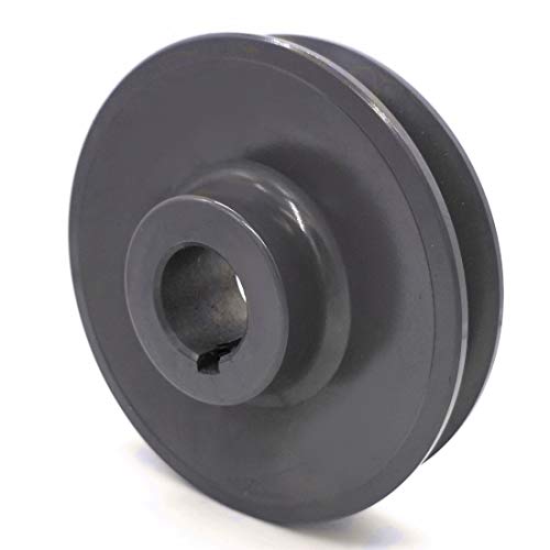 V-Groove Drive Pulley, 4.5'' Outside Diameter, 1'' Bore, 4L/A | 5L/B, Cast Iron, General-Purpose Pulley for Power Transmission Applications