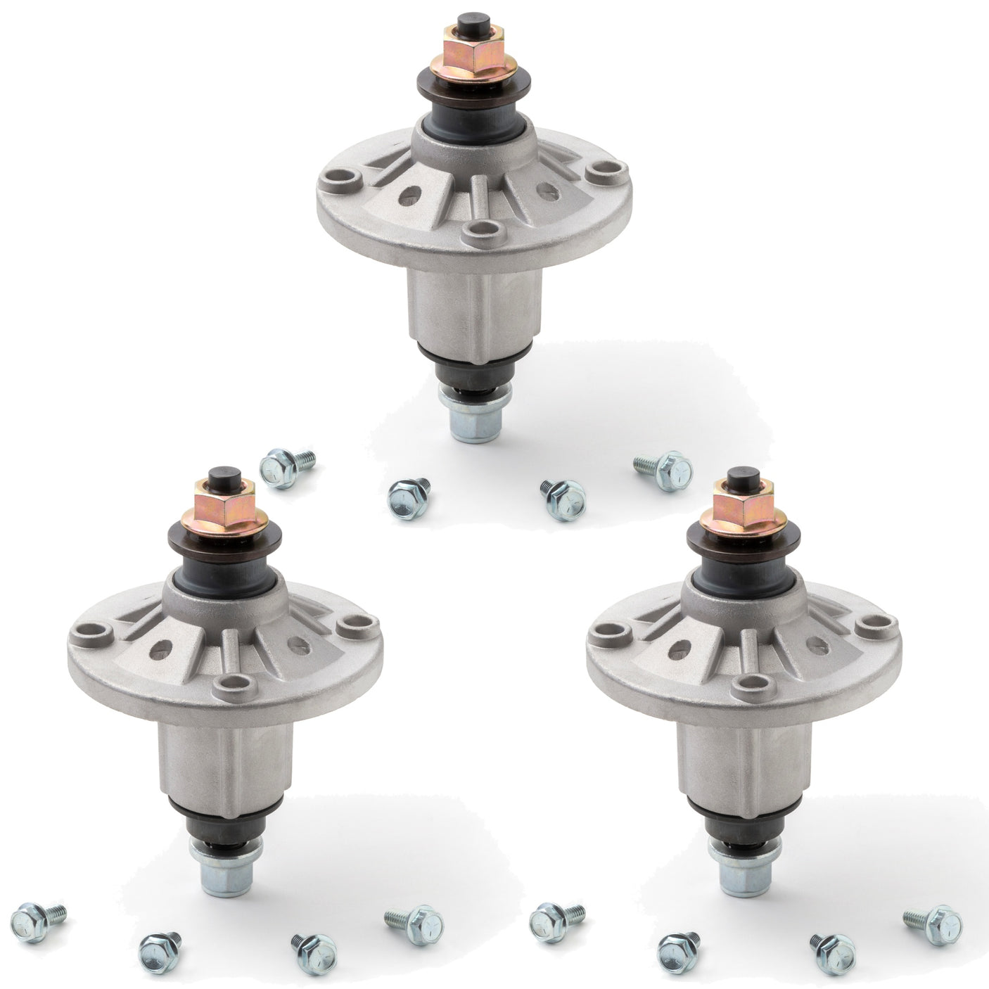 3-Pack Lawn Mower Deck Spindle Assembly, Fits 42" to 48" Deck, Compatible with John Deere, Replacement for GY20454, GY20867, GY20962, GY21098