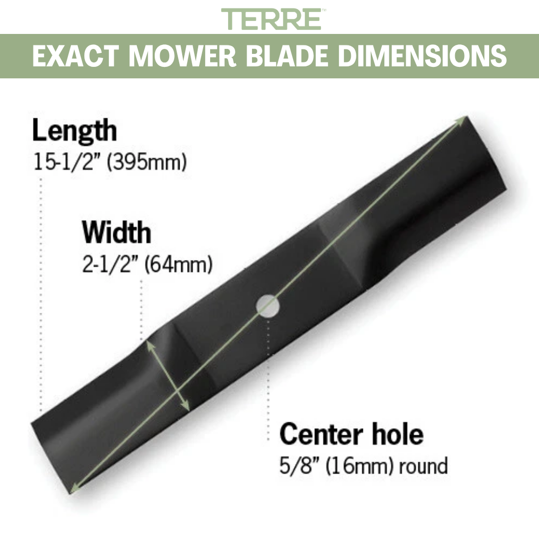 3-Pack High Lift Lawn Mower Blades, 44 Inch Deck, Compatible with Ariens, Toro TimeCutter Z, Replacement for Toro 108-1125, 54-0010, 54-0010-03, 55-4940, 55-4940-03, 55-4940-09