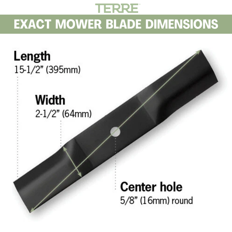 3-Pack High Lift Lawn Mower Blades, 44 Inch Deck, Compatible with Ariens, Toro TimeCutter Z, Replacement for Toro 108-1125, 54-0010, 54-0010-03, 55-4940, 55-4940-03, 55-4940-09