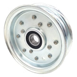 Flat Idler Pulley - 4'' Flat Dia. - 5/8'' Bore - Steel