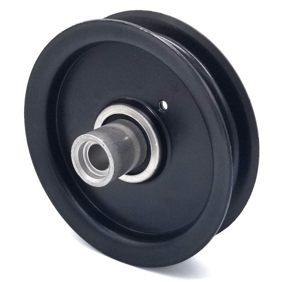 Hustler 604219 Flat Idler Pulley - 4'' Flat Dia. - 1/2'' Bore - Steel