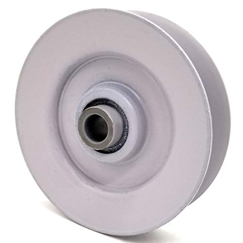 V-Groove Idler Pulley - 3'' Dia.- 3/8'' Bore - Steel