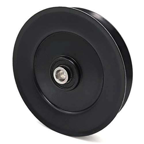 Phoenix Mfg. 6 Inch Dia 1/2 Inch Bore Steel V-Groove Idler Pulley Replacement for Grasshopper 393390