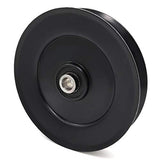 Phoenix Mfg. 6 Inch Dia 1/2 Inch Bore Steel V-Groove Idler Pulley Replacement for Grasshopper 393390