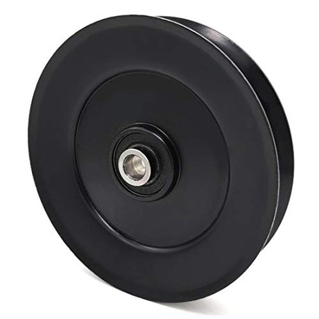 Phoenix Mfg. 6 Inch Dia 1/2 Inch Bore Steel V-Groove Idler Pulley Replacement for Grasshopper 393390