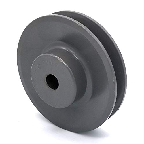 Phoenix Mfg. V-Groove Drive Pulley, 4'' Diameter, 1/2" Bore, Cast Iron