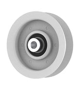 Phoenix Mfg. Flat Idler Pulley, 3.06'' Flat Diameter, 3/8" Bore, Steel